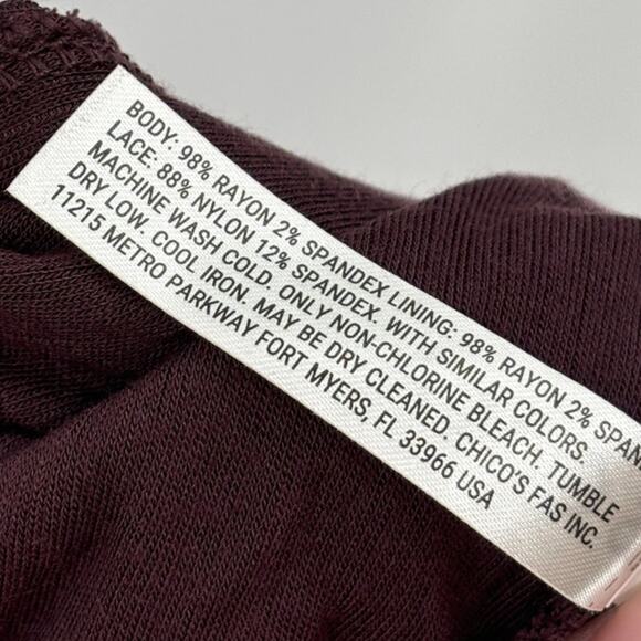 Soma Intimates Pinot Noir Purple Rib Lace Cool Nights Sleep Romper - Picture 12 of 12